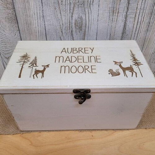 Keepsake box personalized with letter of your choice Storage