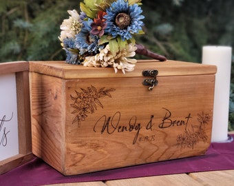 Personalized Card Box, Wedding Card box, Barn Wedding Decorations, Wedding Keepsake Box
