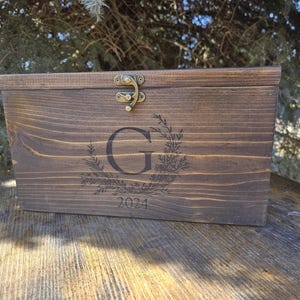 Rustic Barnwood Wedding Card Box – Engraved Wooden Keepsake - Etsy