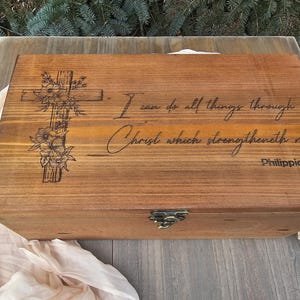Personalized Bible Keepsake Box,  First Communion gift