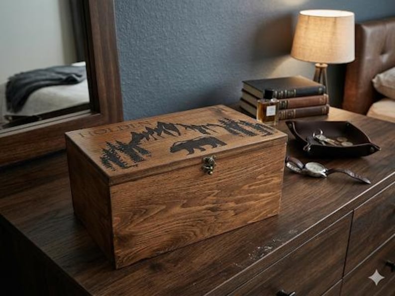 Custom Keepsake Box – Engraved Wooden Memory Box, Personalized Gift Box ...