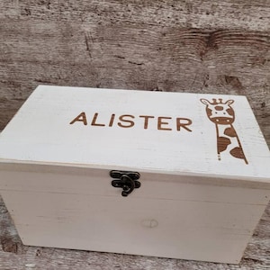 Personalized Keepsake Boxes for Babies, Wooden Memory Box, Time capsule box, Baby Keepsake Box, Children&#39;s Memory Box