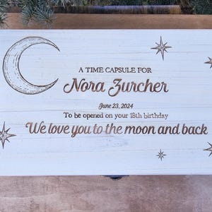 Personalized Baby Keepsake Box: Rustic Cedar Children&#39;s Memory Box