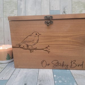 Personalized Keepsake Boxes for Babies, Wooden Memory Box, Time capsule box, Baby Keepsake Box, Children&#39;s Memory Box