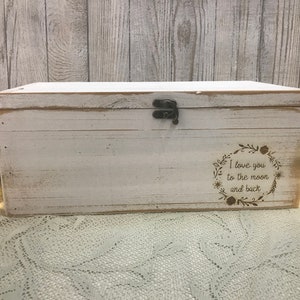 Personalized Keepsake Boxes for Babies, Wooden Memory Box, Time capsule box, Baby Keepsake Box, Children's Memory Box image 3