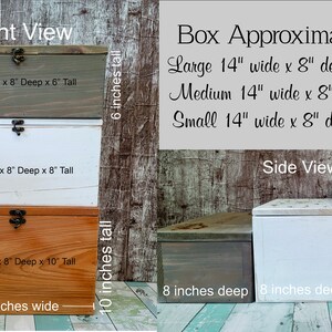 Personalized Keepsake Boxes for Babies, Wooden Memory Box, Time capsule box, Baby Keepsake Box, Children's Memory Box image 9
