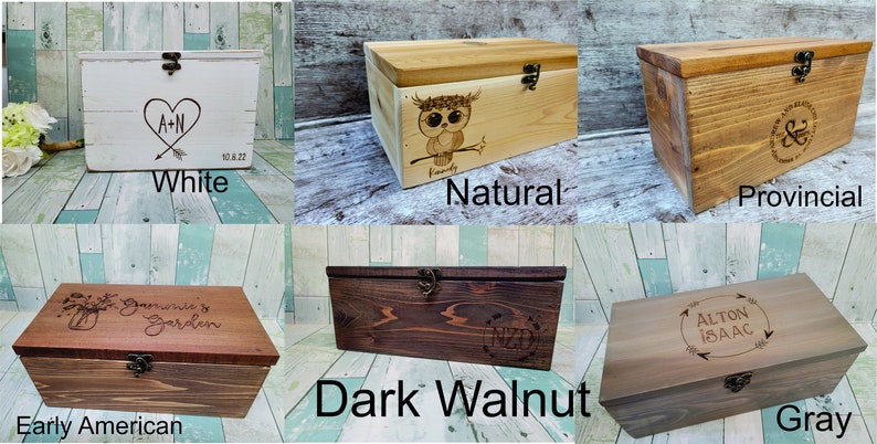 Personalized Keepsake Boxes for Babies, Wooden Memory Box, Time capsule box, Baby Keepsake Box, Children's Memory Box image 5