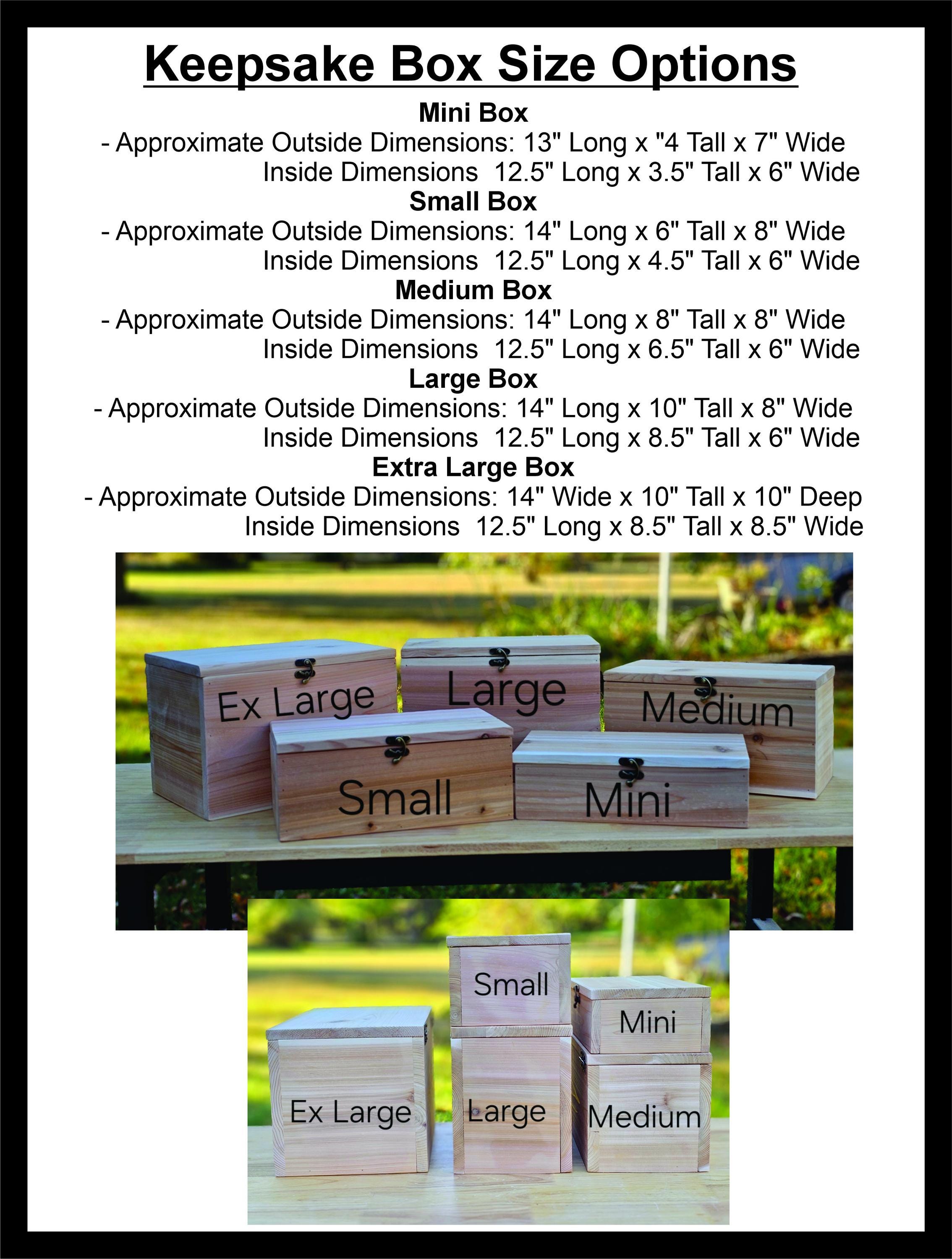 Personalized Keepsake Boxes | Laser Engraved Wooden Memory Box | Time ...