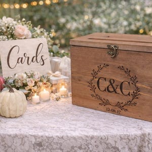 Wedding Card Box | Card box with a lock | Card box with a slot