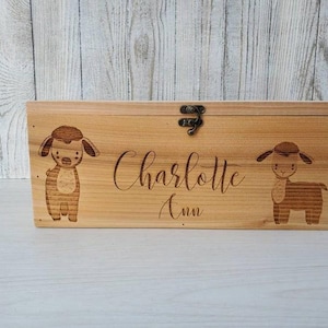 Personalized Keepsake Boxes, Wooden Memory Box, Time capsule box, Baby Keepsake Box, Children&#39;s Memory Box