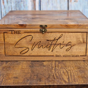 Personalized Rustic Cedar Cake Stand Keepsake Box Wedding Decor 18x18x6 inches