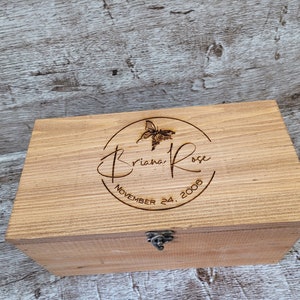 Keepsake box large  |   Wooden Memory Box  | Decorative box,  |  Wooden storage box   |  Treasure box