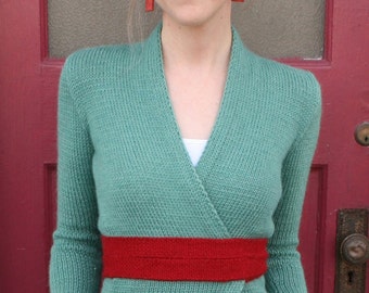 Kyano Wrap Cardigan PDF KNITTING PATTERN