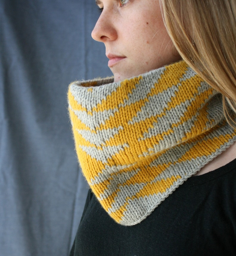 Arrows Cowl PDF KNITTING PATTERN Etsy
