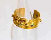 Beautiful Gold Plated Bracelet With Swarovski  - Good Luck  Bracelet - Bridesmaid Jewelry - Bridal jewelry - Gold Crystal Bracelet -