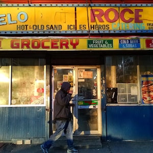 New York City Photo: South Bronx Bodega - SoBro residents walking the street on New Year&#39;s Eve 2014