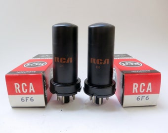 original box Pair GE 6216 vacuum tubes tubes in mint condition General Electric new old stock matching date codes