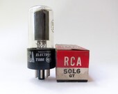 RCA 50L6GT vacuum tube for All American 5 tube table radios - new old stock - original box
