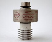 Eimac 4CX300A vacuum tube - silver plated, external anode transmitting tube also known as a 8167