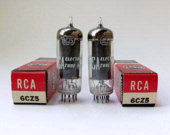 MATCHING DATE CODES black plate Matched pair: Hytron 5Y3WGTA vacuum tubes square getter ring brown base- new old stock