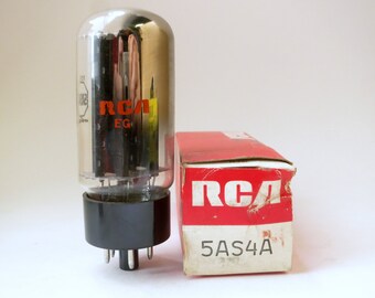 General Electric GE 5R4 5R4GYA Vacuum Tube Valve Rectifier Black Plate Micanol Base