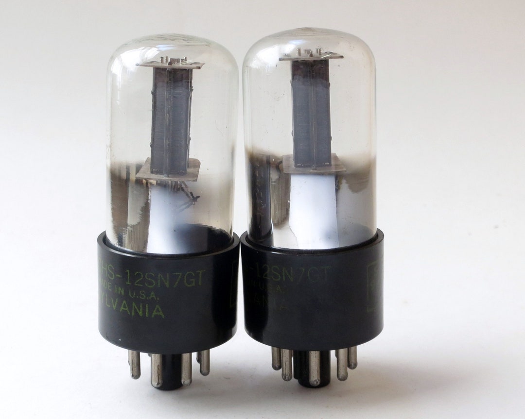 Pair: Sylvania JAN 12SN7GT Vacuum Tubes - Yellow Silk Screening ...