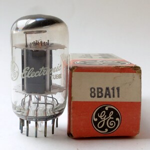 GE 8BA11 vacuum tube - General Electric compactron tube