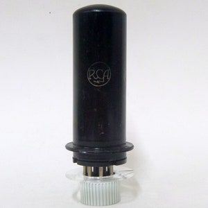 Tubo de vácuo RCA 1622 - metal 6L6 - marca de almôndega