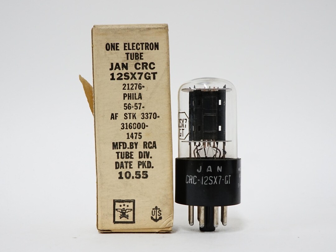 RCA JAN 12SX7GT Vacuum Tube - New Old Stock - Original Box - Packed ...