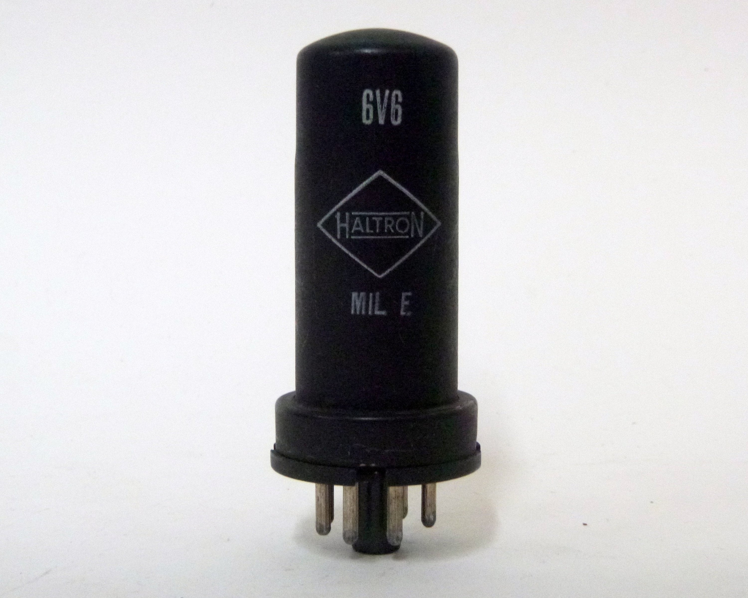 1 x Haltron 12AU7 ECC82 NOS Tubes <> Rib Plate Röhre