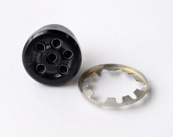 6 pin chassis mount female - Stax normal bias electrostatic earspeakers - connector for pre-1992 Stax headphones