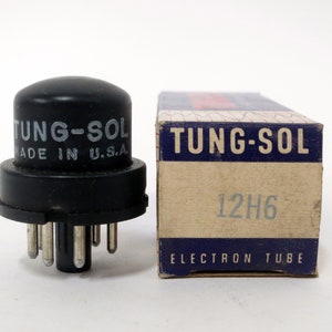 Tung Sol 12H6 vacuum tube - new old stock - original box - excellent condition