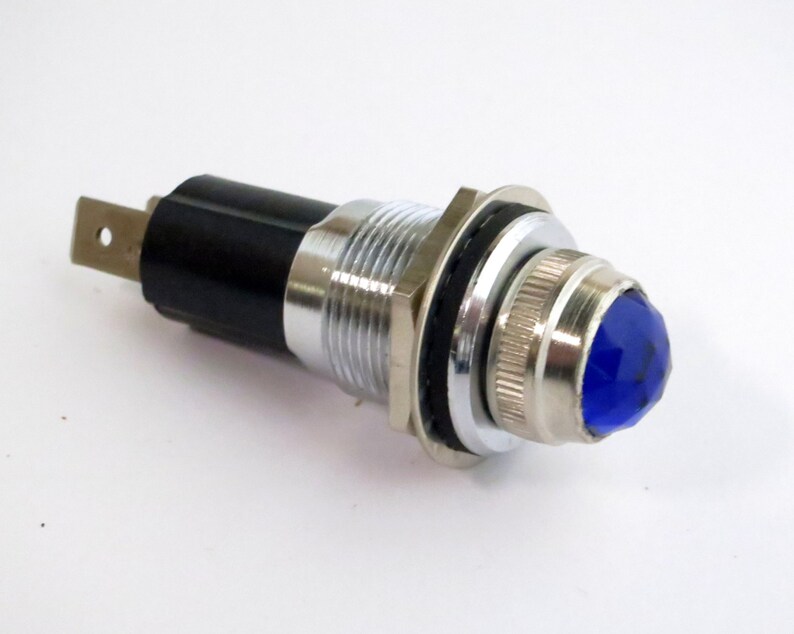 Vintage Dialco Pilot Light Assembly with cobalt blue GLASS Etsy
