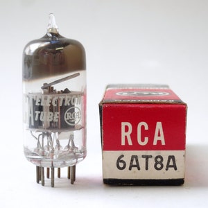 RCA 6AT8A vacuum tube - new old stock - original box