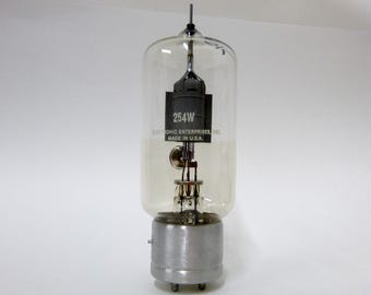 EE 254W vacuum tube - large glass transmitting tube - Electronic Enterprises - TESTED - 254