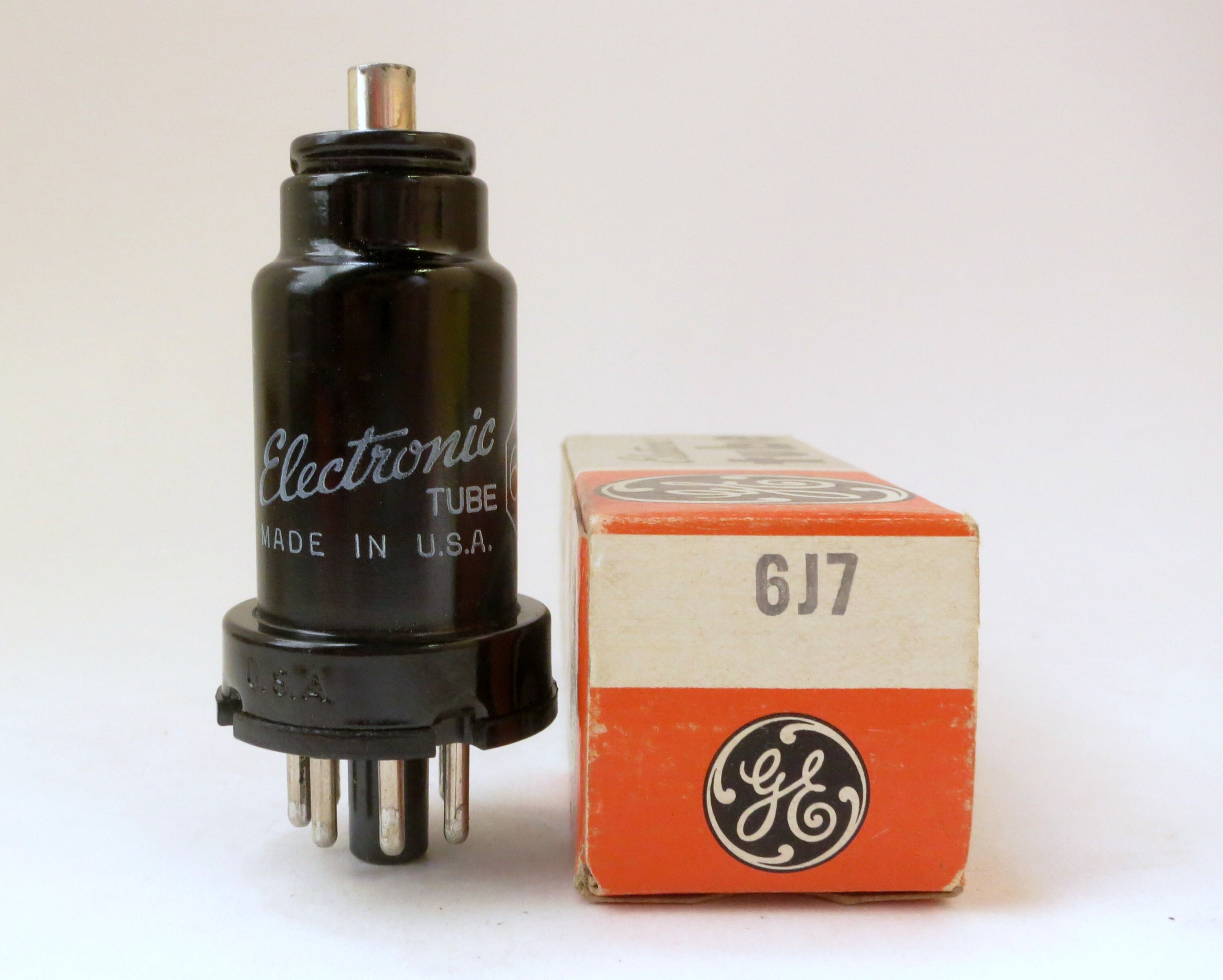 GE 6J7 Vacuum Tube - New Old Stock - Original Box - Excellent