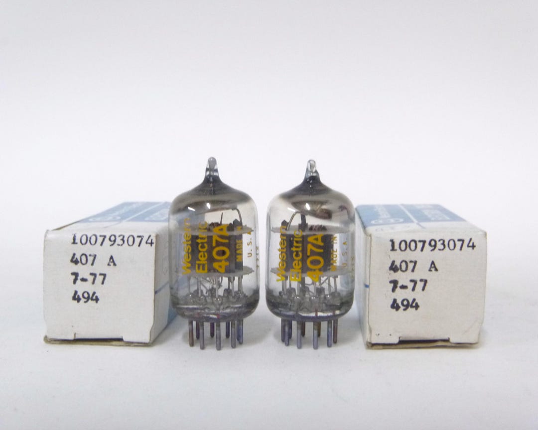 洋書 SPANGENBERG Vacuum Tubes Pair: Western Electric 407A Vacuum Tubes - New Old Stock