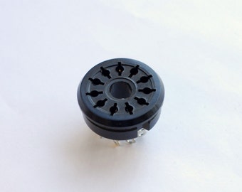 Amphenol 78S11 - 11 pin socket - for Hickok Cardmatic tube testers - Peerless transformers - Collins - Heathkit gear - Wire Pro 78S11