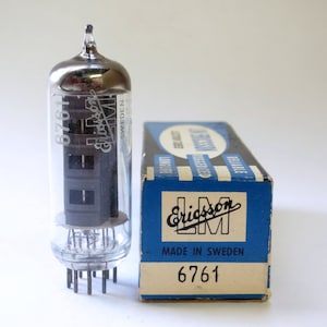 Ericsson 6761 vacuum tube  - made in Sweden - new old stock - original box