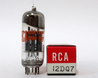 Tubo de vacío RCA 12DQ7 - nuevo, antiguo stock - estado impecable - fabricado por General Electric - pentodo de potencia de haz