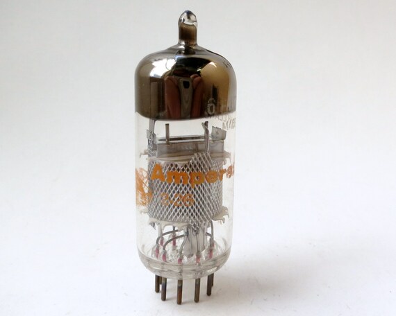 Amperex 6EJ7 / EF184 Vacuum Tube - Made in Holland - Orange Globe