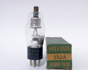 Sylvania 2X2A vacuum tube - new old stock - original box - 2X2 rectifier - nos