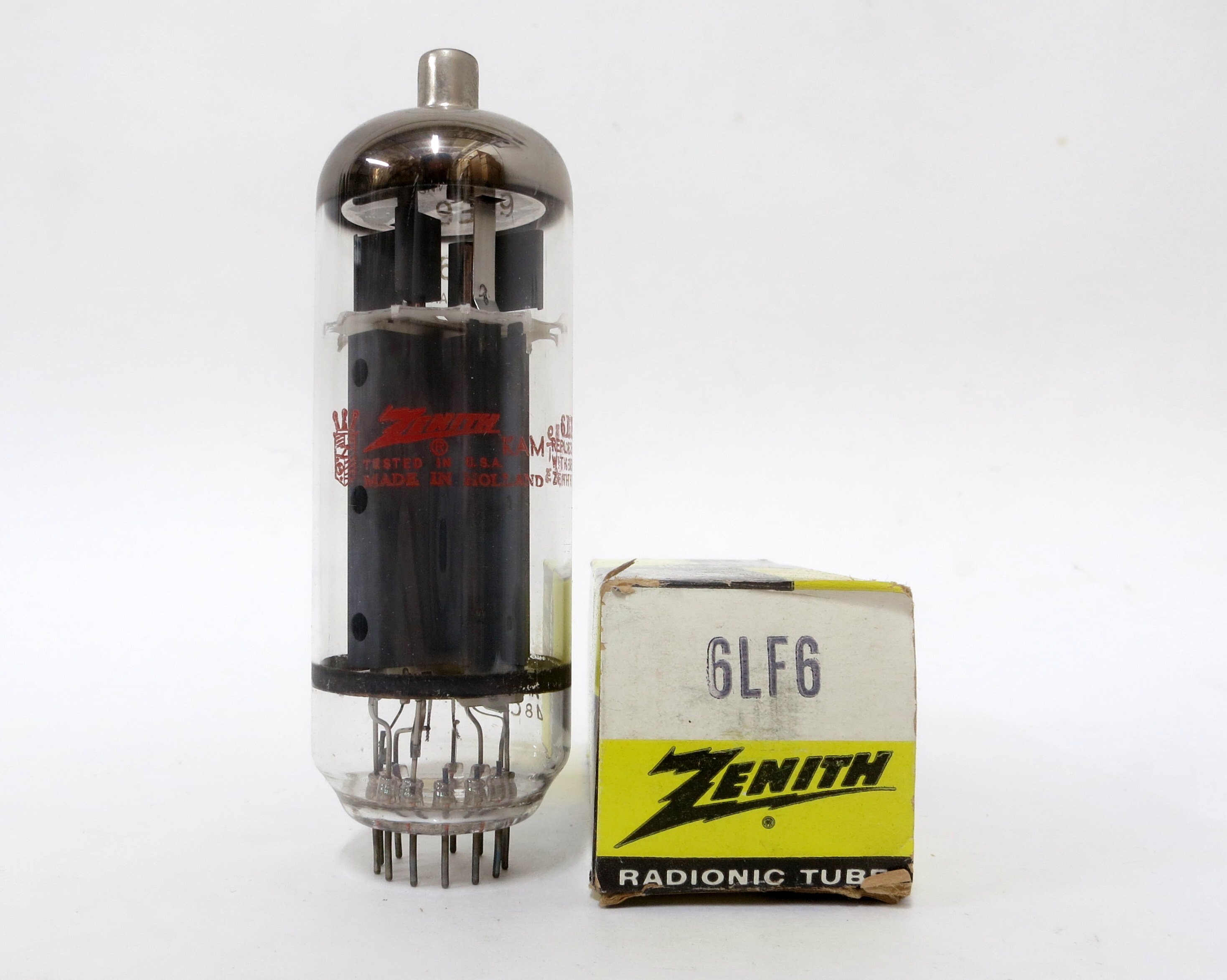 Zenith 6LF6 Vacuum Tube - Manufactured by Amperex - Made in