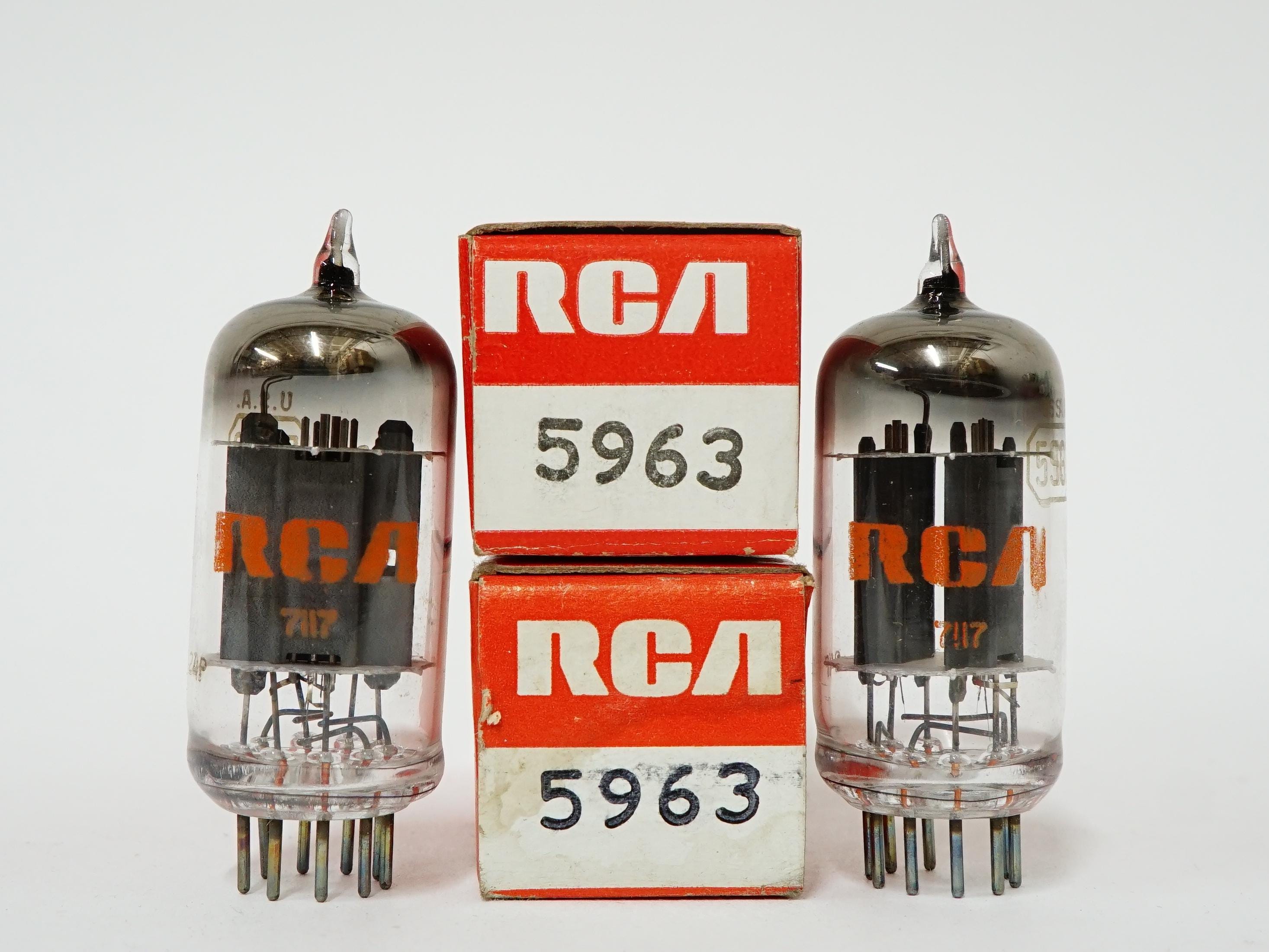 Pair: RCA 5963 Vacuum Tubes - New Old Stock - Original Boxes