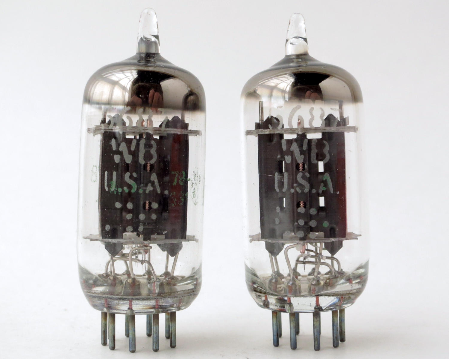 Tung-Sol D Getter 5687 vacuum tubes matched and guaranteed