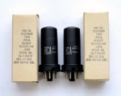 pair RCA 6AG7 vacuum tubes - matching date codes - new old stock - mint condition - metal tubes