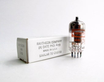 Raytheon JAN 5755 vacuum tube - mint condition - new old stock - original box - 12AX7 alternative* - Western Electric 420A