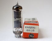 GE 6AQ5A 6HG5 vacuum tube - new old stock - original box