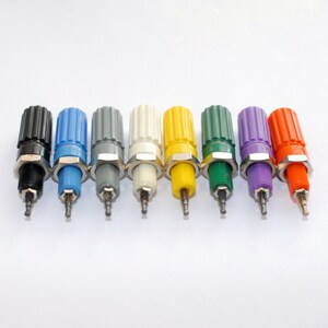 Set of Eight 8 5 Way Binding Posts in Eight Different Colors for ...