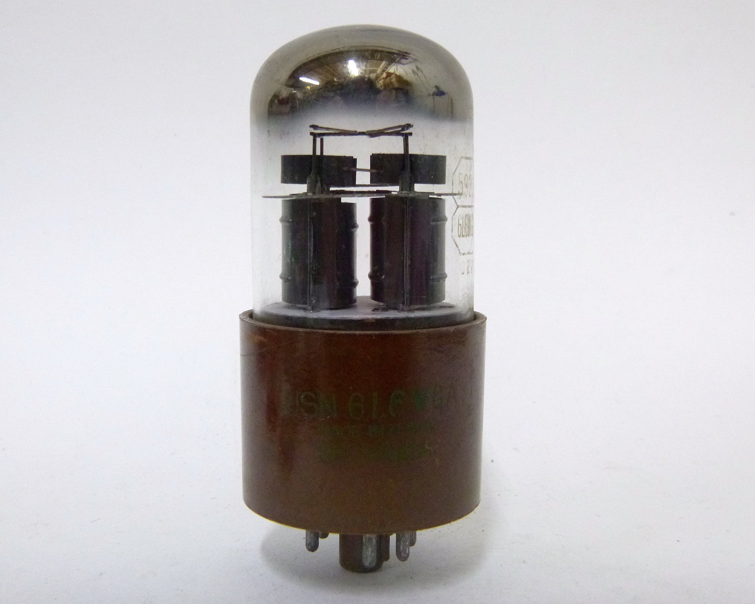 Sylvania USN 5932 Vacuum Tube - Black Plate - Double Plate Version